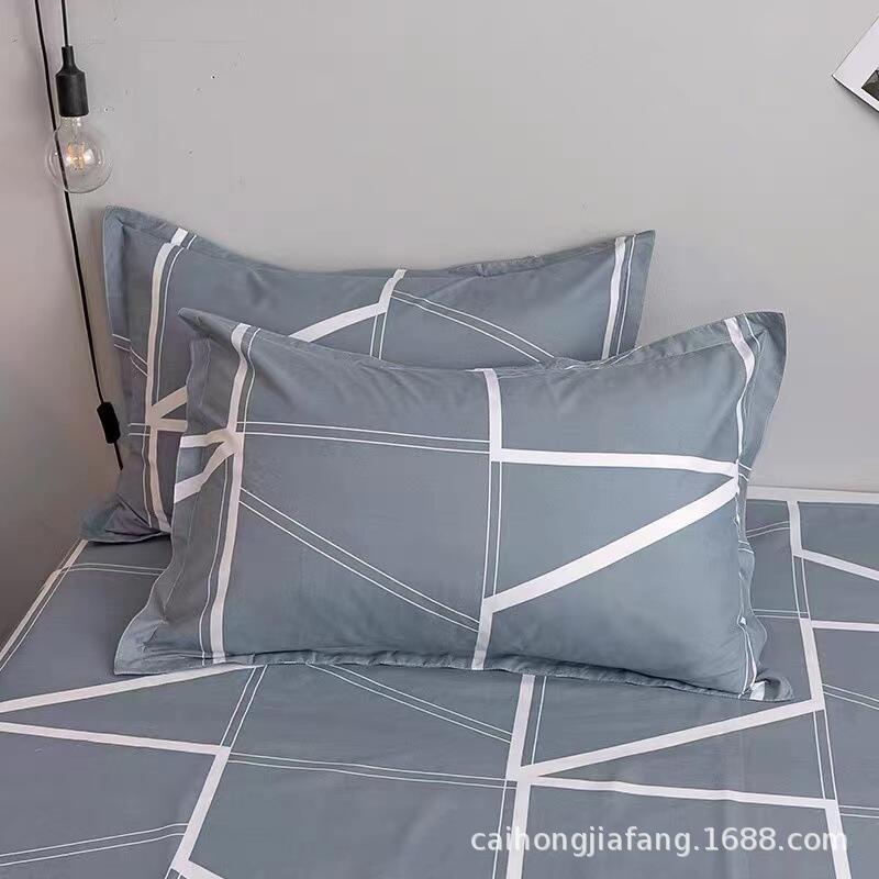Pillowcase Pair 48X74 Pillowcase, Brushed Three Piece Set, Children's Bed Four Piece Set, Bedding Sheet 4