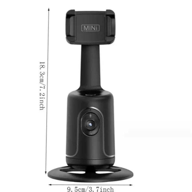 360° Rotation Smart Auto Face Tracking Tripod Holder, Portable Cellphone Holder for Live Vlog Streaming Video, Smartphone Support, Selfie Tools, Men's Gadgets, Selfie Accessories, Phone Camera Mount 2
