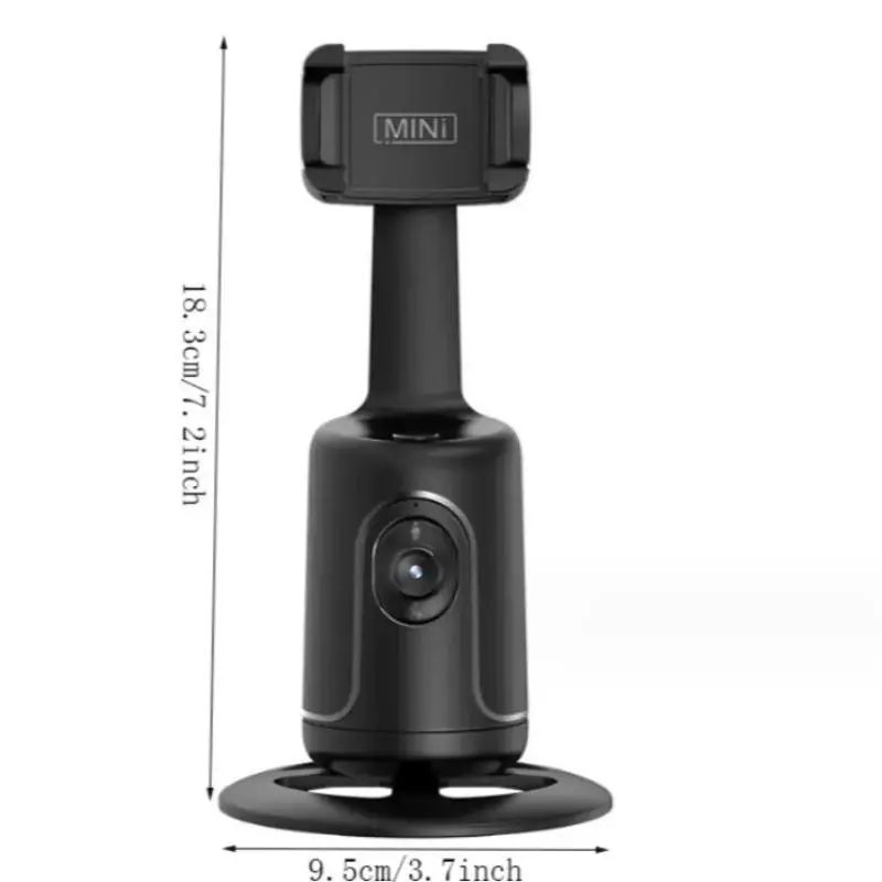 360° Rotation Smart Auto Face Tracking Tripod Holder, Portable Cellphone Holder for Live Vlog Streaming Video, Smartphone Support, Selfie Tools, Men's Gadgets, Selfie Accessories, Phone Camera Mount 1