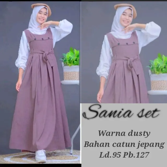 GAMIS ANAK PEREMPUAN BAJU MUSLIM ANAK PEREMPUAN  Dress  Cantik Polos Panjang Katun Wanita Cewek Lebaran Remaja Tanggung