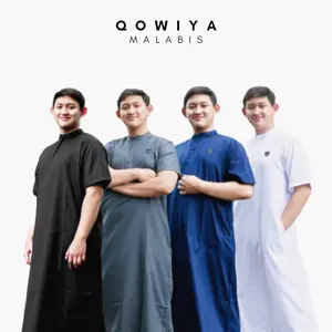 Jubah Lengan Pendek Bahan Toyobo Platinum Gamis Pria Dewasa