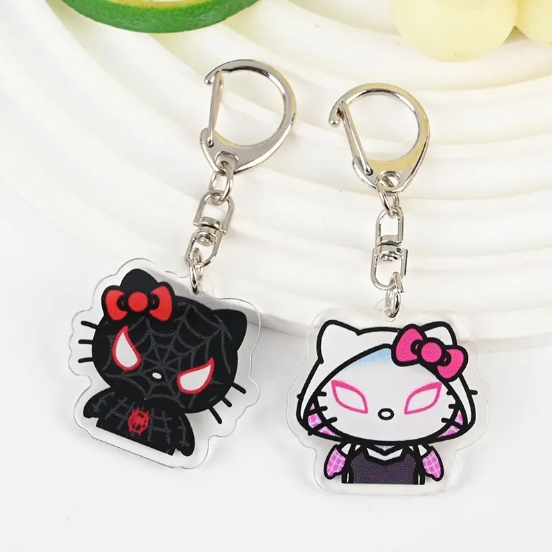 Mặt Dây Chuyền Hello Kitty, Phong Cách Kawaii, Xung Quanh Móc Khóa, Thích Hợp Cho Cặp Sách Học Sinh, Mặt Dây Chuyền, Quà Tặng, Đồ Chơi Móc Khoá Móc Chìa Khoá