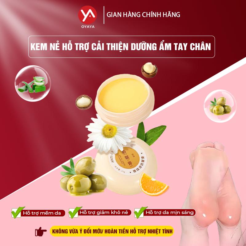 Kem dưỡng ẩm Oyaya hỗ trợ cải thiện dưỡng ẩm tay chân - Kem nắp vàng kem  duong