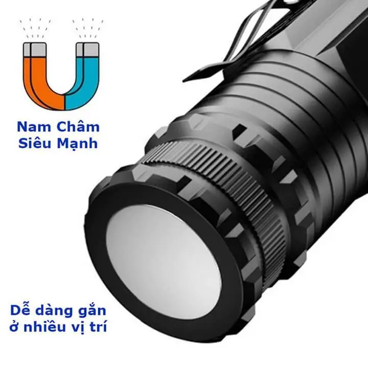 Đèn pin mini siêu nhỏ gọn, siêu sáng X-Balog 350X cường độ sáng 2000 lumen, cổng sạc Type C 7