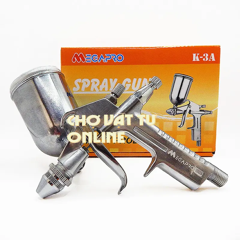 Dụng cụ phun sơn khí nén dùng phun sơn dặm vá, chi tiết nhỏ hàng chính hãng Megapro  béc phun 0.5mm 1