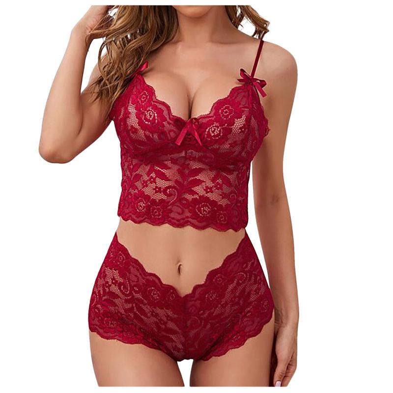 Hot Lingerie Lace Exotic Women's Briefs Set 1