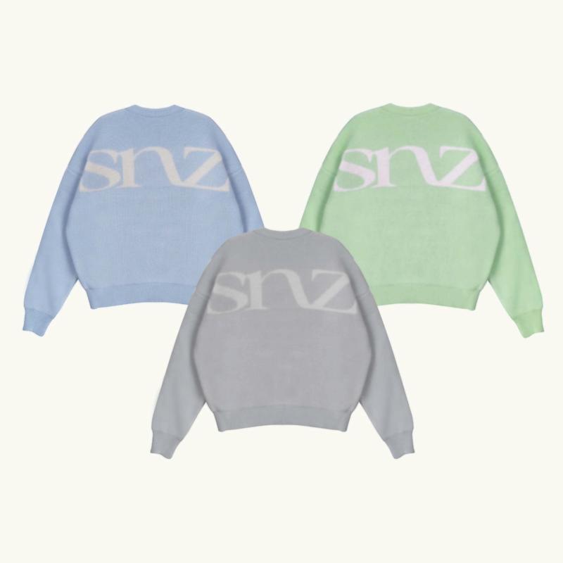 Áo Sweater Boxy Len SNAZZY PLATINUM MAZE KNIT 1