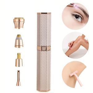 4 in 1 Electric Eyebrow Trimmer, 1 Set Rechargeable Hair Removal Tool, Women's Beauty Care Tool for Eyebrow, Nose, Eyebrow Razors Eyebrow Shaper Set Eyebrow Kit