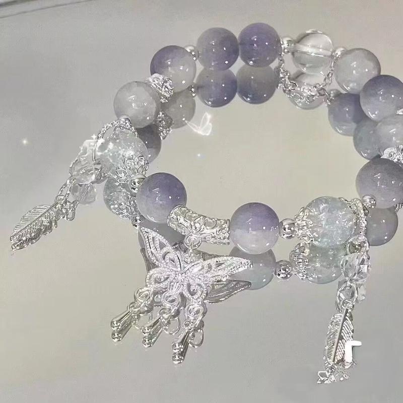 Vòng Tay Bướm, Phong Cách Mori Ngọt Ngào Dành Cho Phụ Nữ, Gói Giá Trị Chín Chiếc, Thiết Kế Đẹp Độc Đáo Ins, Thích Hợp Cho Sinh Viên Và Bạn Thân Móc Khoá 4