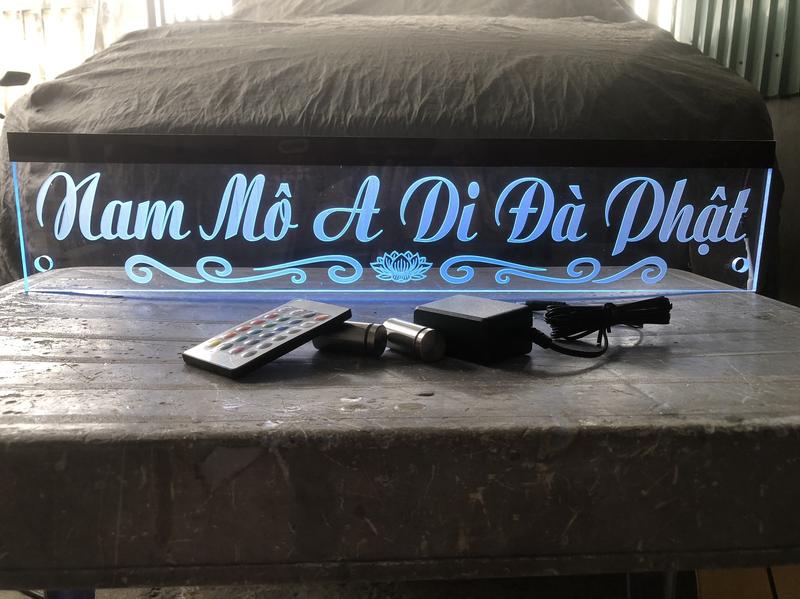Product Introduction of CHỮ ĐIỆN : Nam Mô A Di Đà Phật - Hoa văn dưới- TREO TƯỜNG- 2D 11