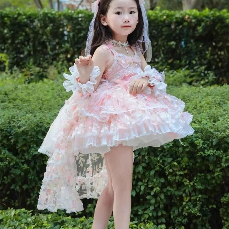 Váy Công Chúa Thời Trang, Dopamine, Váy Lolita Bé Gái Mới, Đuôi Lớn, Thích Hợp Cho Sinh Nhật Và Biểu Diễn Ngày Của Trẻ Em, Thời Trang, Dễ Phối Đồ, Cá Tính, 7678 2