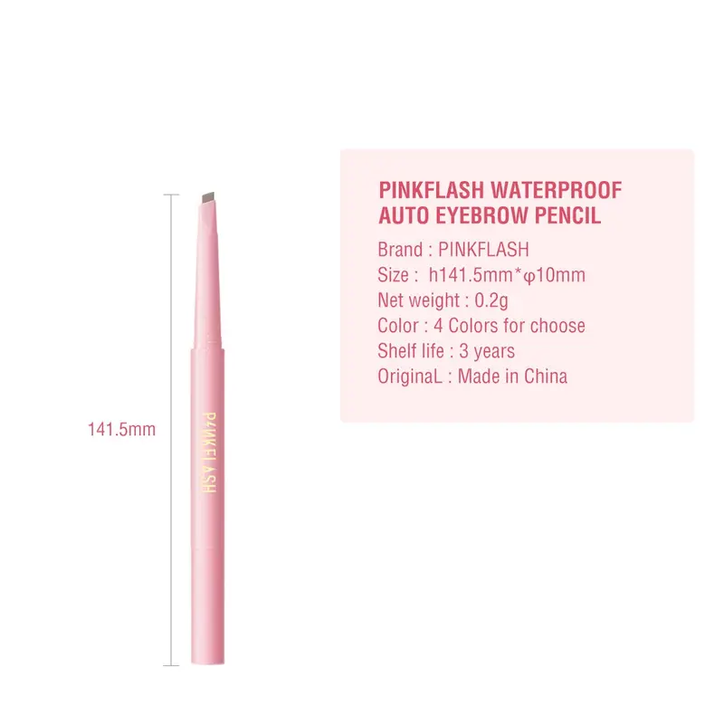 PINKFLASH OhMyEmoji AUTOMATIC Eyebrow Pencil Lasting 8h Waterproof Pigmented Easy Blend Soft Durable Fiber Rotating PF-E09 8