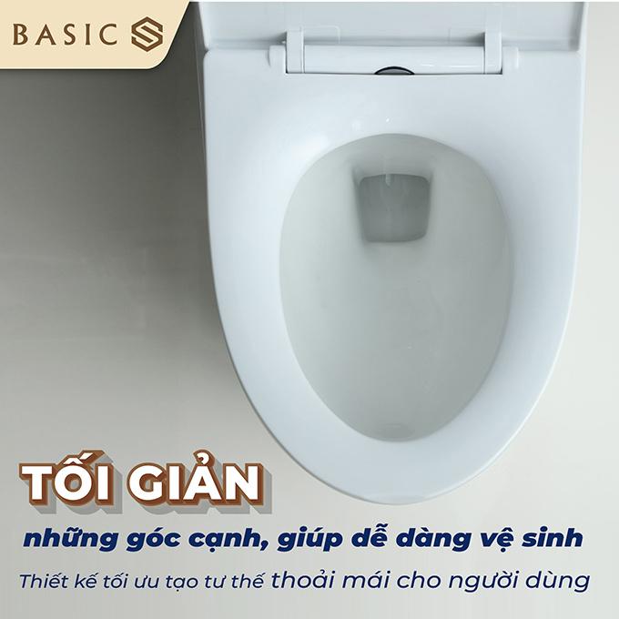 Nắp và bệ ngồi đóng êm Basic BSA-124S phù hợp với mọi loại bồn cầu 6