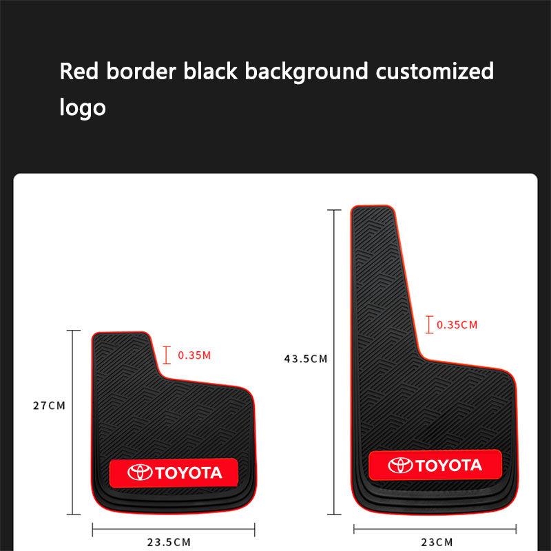 Product Introduction of Suitable for Toyota Camry Corolla Vios Hilux Innova RAV4 Wigo, All Seasons Universal Car Mud Flaps Wide Body Splash Guards. 23