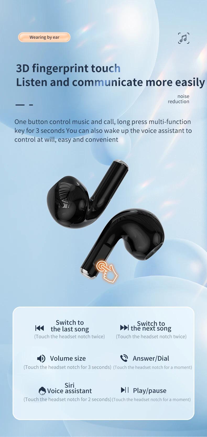 Product Introduction of X87 wireless headphones touch control gaming headsets bt5.3 earphones HiFi stereo noise reduction waterproof earbuds with mic 27