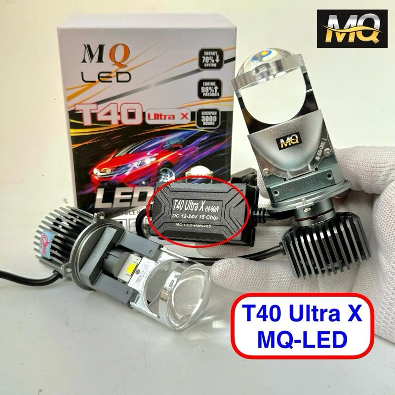 ( Tặng Hậu Nháy ) Đèn Pha Bi Cầu T40 Pro Ultra X mQ-LED H4 Lắp Ô tô Xe Máy Pha Bi Cầu Chống Chói Cắt Sáng M3MINI Led Phụ Tùng bi  cầu  mini