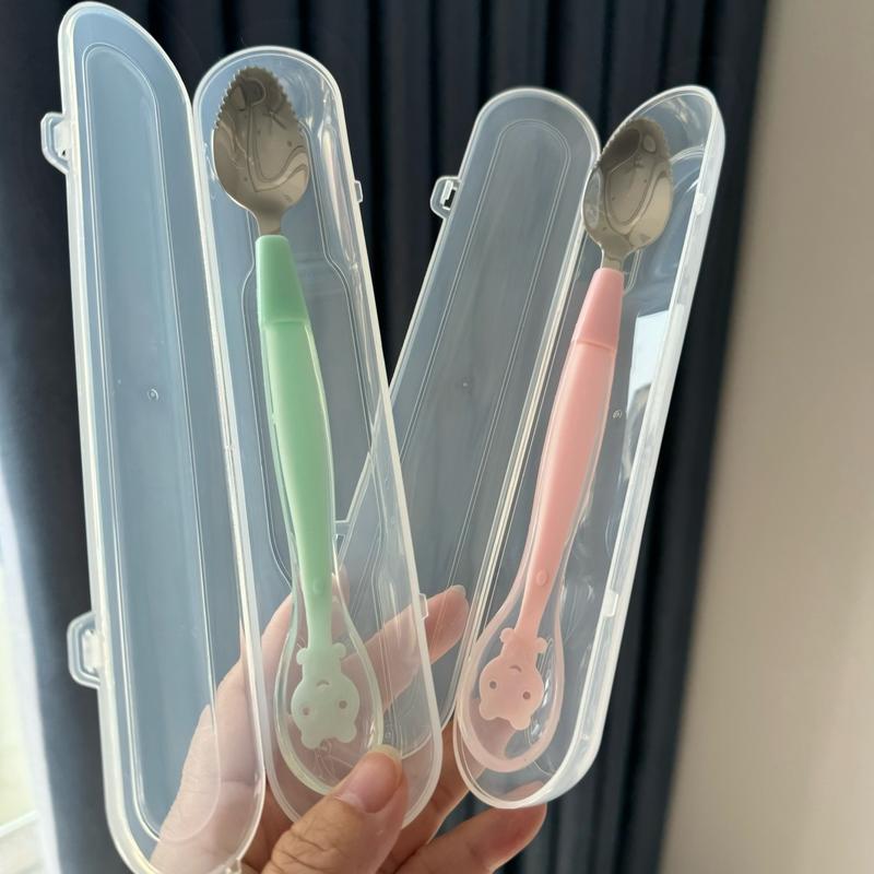 Thìa nạo hoa quả 2 đầu cho bé