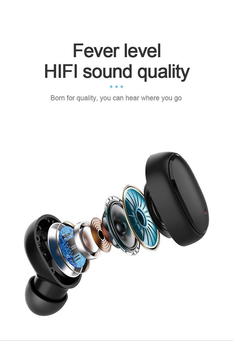 Product Introduction of A6S TWS Earphone Bluetooth Nirkabel 5.0 Headset Earbud Olahraga Mikrofon Earphones Headphone Hitam Wireless Handset head sead Pink Bass Ponsel 9