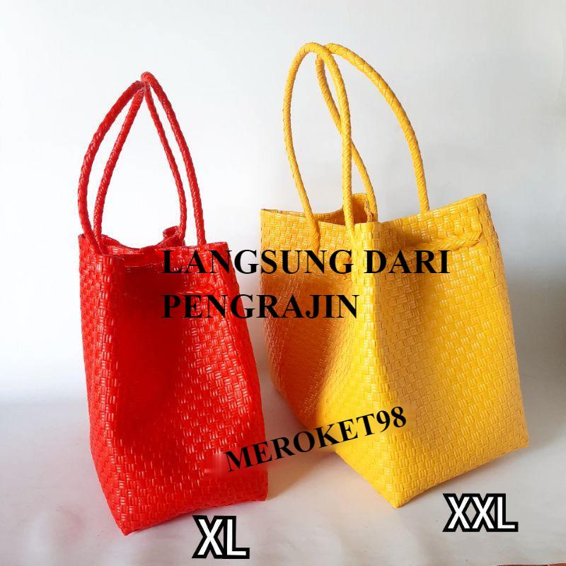 BEST SELLER Tas Wanita Anyaman Plastik Jali Pastel Series Premium Tas Anyaman Souvenir Belanja custom Anyam Plastik Jaly 7