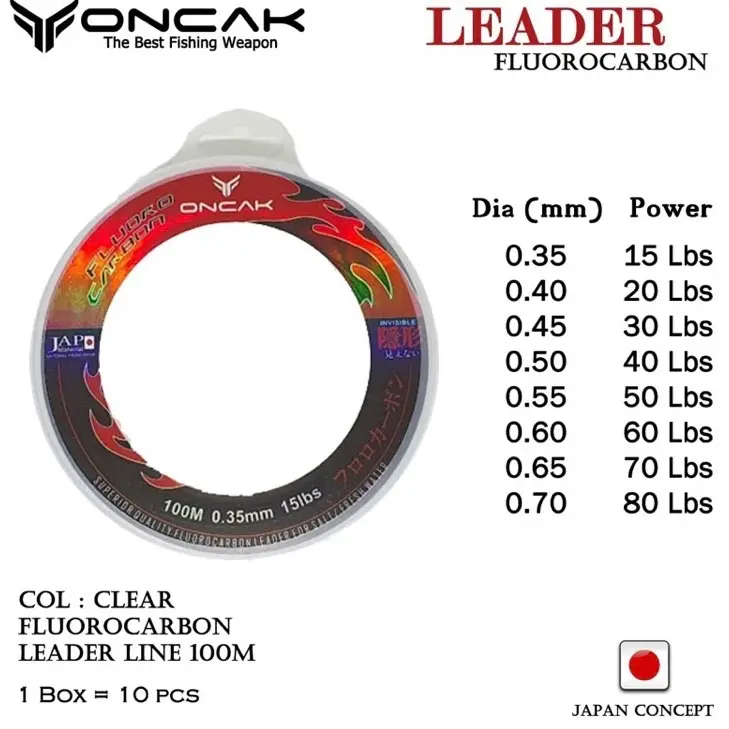 Senar leader oncak fluoro carbon 100m