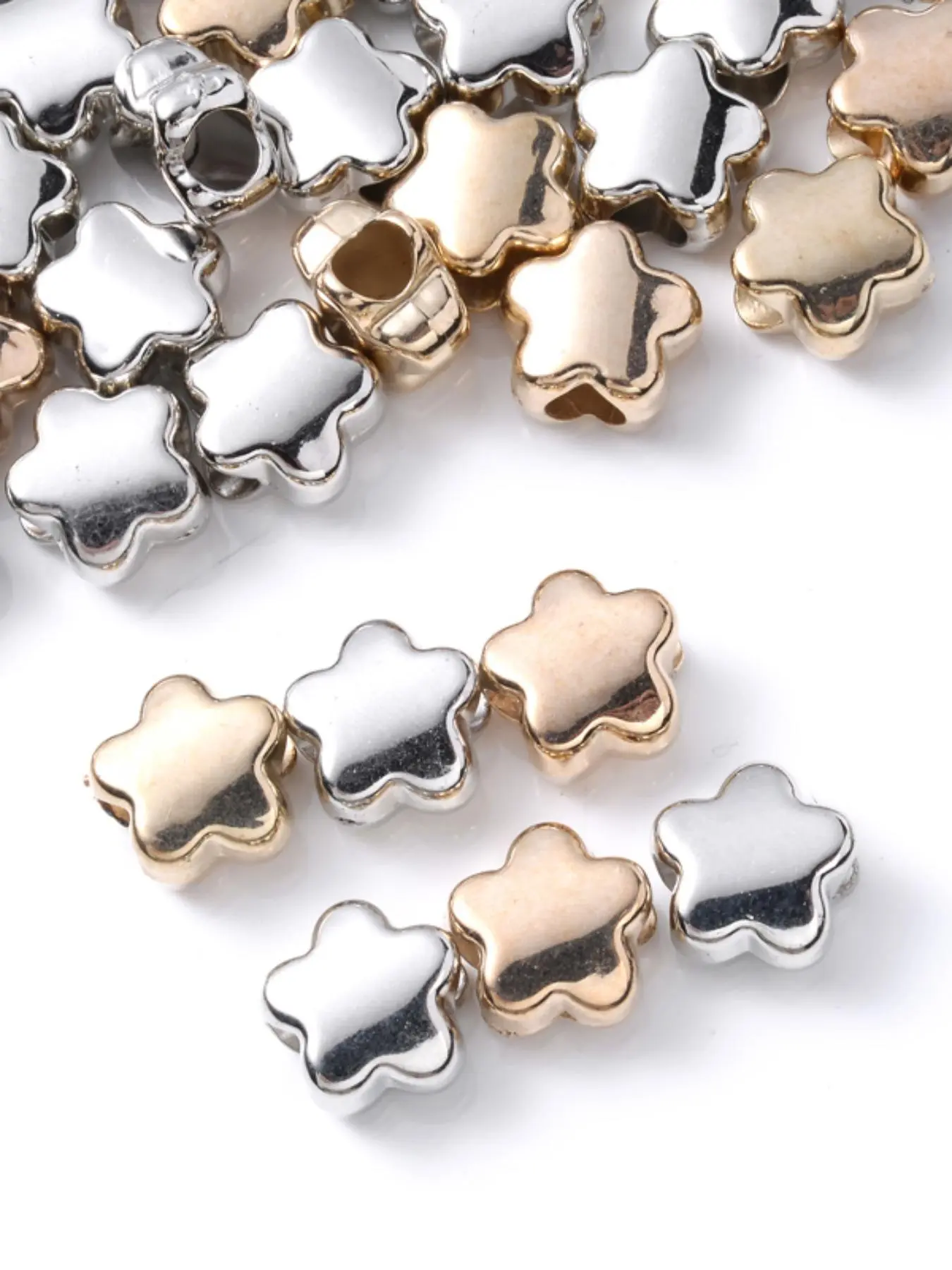 Flower Shaped Acrylic Beads, Fashionable Beads for DIY Necklace Bracelet Keychain Earrings, Fashion Accessories for Jewelry Making