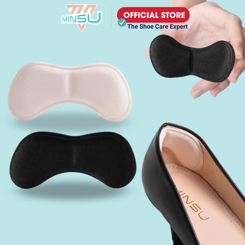 Miếng Lót Gót Giày 4D Bảo Vệ Gót Chân MINSU M5504 Đệm Chống Trầy, Bị Rộng Giảm Đau Cho Cao Gót, Thể Thao Nữ