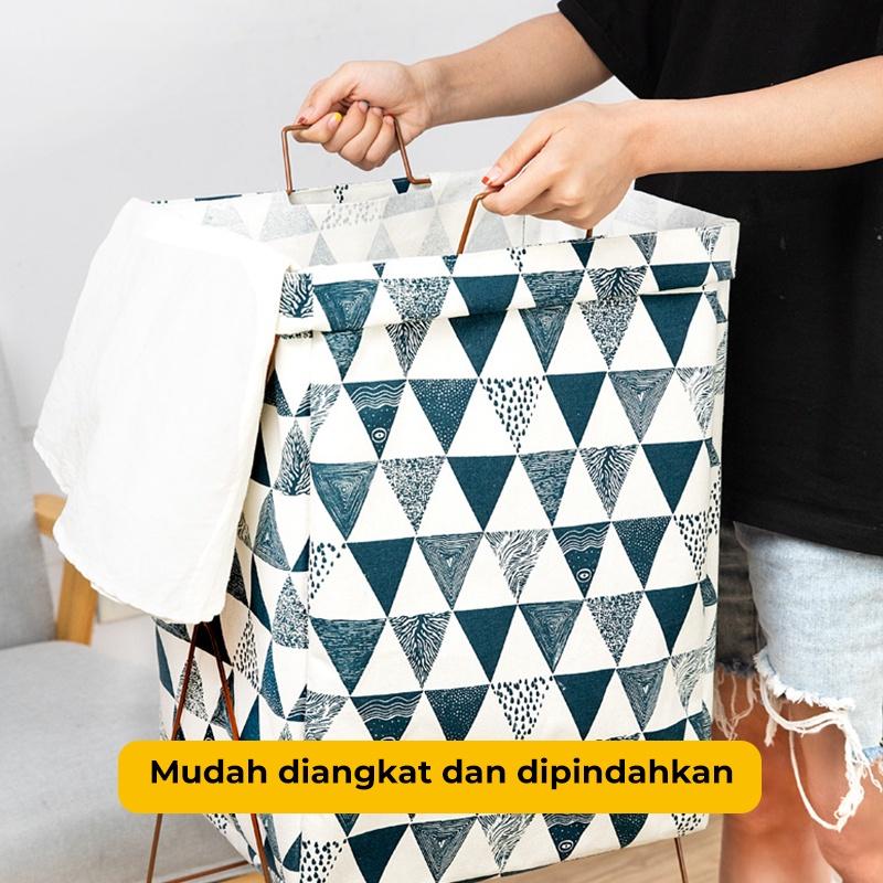 Dejavu Laundry Bag Keranjang Baju Lipat Tempat Pakaian Kotor Laundry Basket Tempat Cucian Baju Penyimpanan Mainan Anak Serbaguna HSB217 2