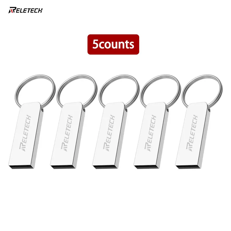 RELETECH USB 2.0 Flash Drive, 5 Counts Portable USB Flash Drive, Memory Stick, USB Flash Drive for Home, Office, School 0