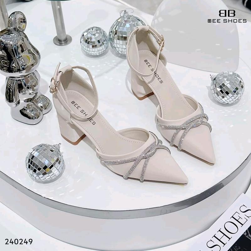 (Bigsize 40_45 tăng size) giày gót vuông bít mũi đủ size từ 32 đến 45 0