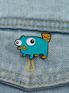 Broche de Diseño de Bestia con Boca de Pato, Pin de Diseño de Animal Lindo, Accesorios de Moda para Mujeres y Hombres, Broche Exquisito y Moderno Comodín para Regalo de Cumpleaños