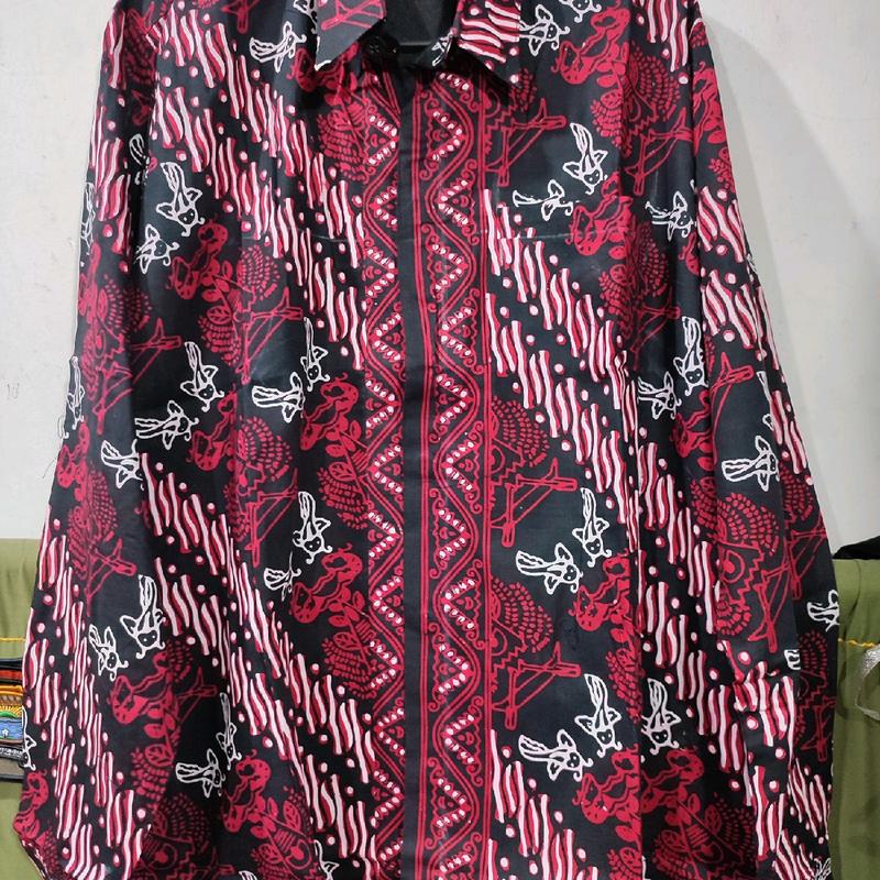 Batik Banyuasin pria/Batik Banyuasin merah/Batik Banyuasin murah Katun 2