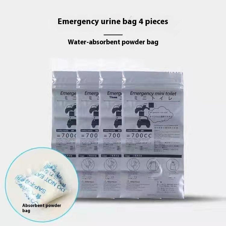 Product Introduction of Emergency Urine Bag Portable Urine Artifact Travel Men and Women Available Convenient Plastic Bag Car Disposable Urine Bag 2