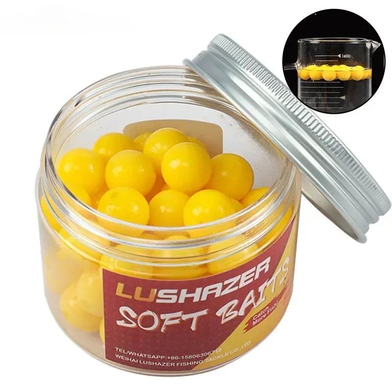 Mồi Câu Cá Mềm Nổi, Cá Chép Ngô, 50 Cái / chai, Mồi Câu Cá Nhân Tạo, 8mm, 10mm, 14mm, Bóng Mùi, Mồi Buộc, Chất Liệu TPR, Mồi Chub Swimbait Bắt Cá Đi Câu Fishing Đồng