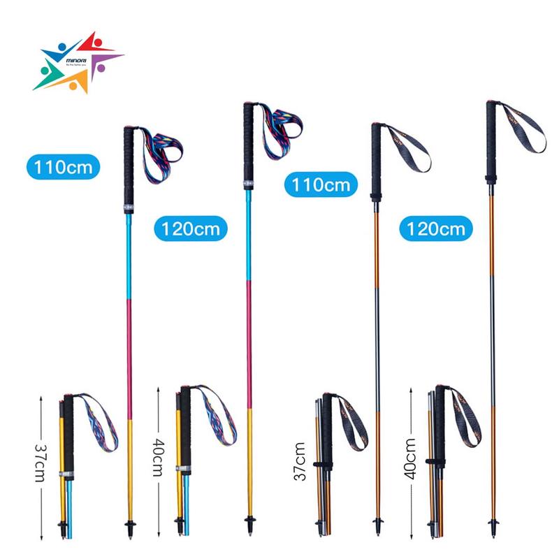 Gậy Leo Núi Chạy Trail  Hợp Kim Nhôm Aonijie E4201 Leo Núi Trekking Siêu Nhẹ Chỉ 153g Có Thể Gấp Gọn 4 Khúc gậy  leo núi Camping