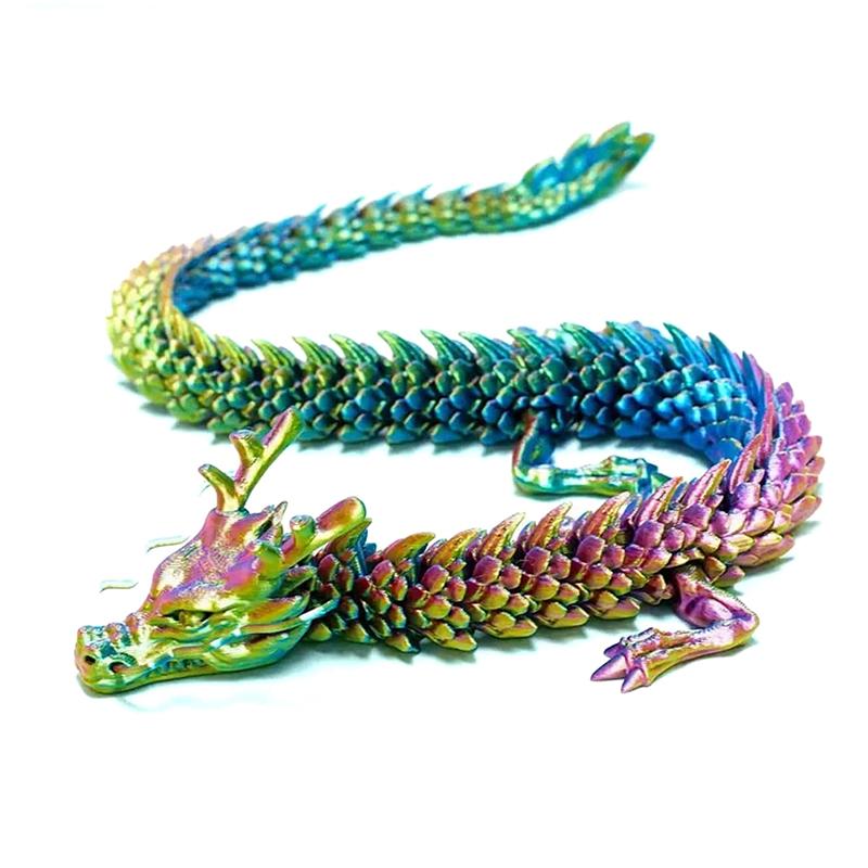 Product Introduction of [XKQ]3D Printed Chinese Dragon Full Body Joints Movable Home Furnishing Decoration Ornament Worth Collecting Creative Toys 27