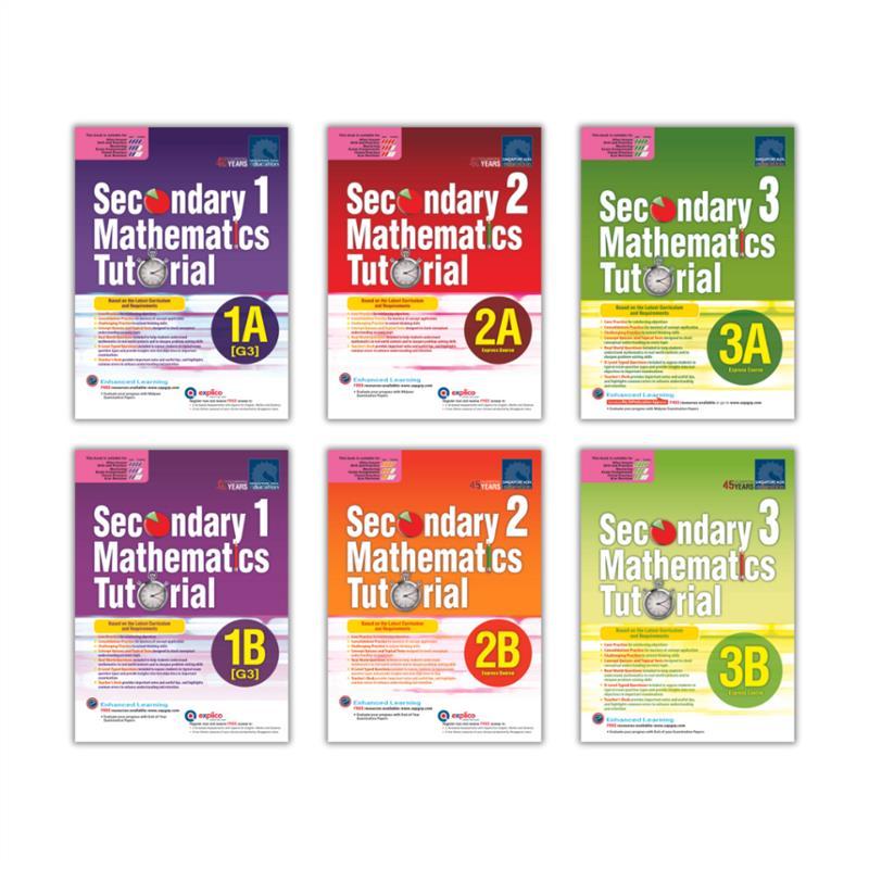 Product Introduction of original Secondary Mathematics Tutorial 1A - 3B [Express / G3] | Topical | Secondary Math School Assessment Books - SAP 0