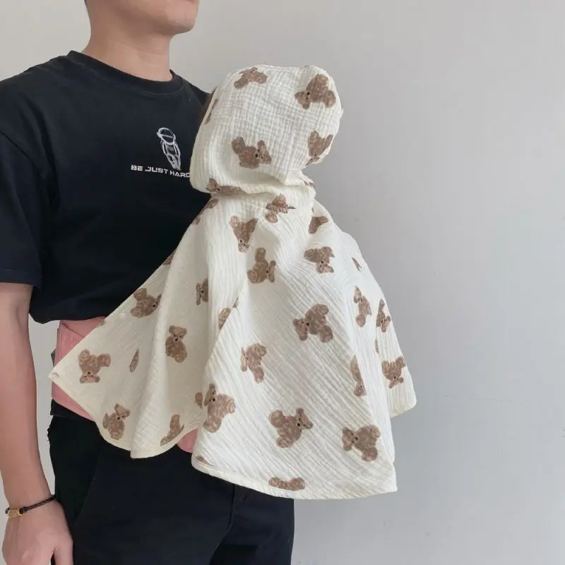 Áo Choàng Gấu Dễ Thương Cho Em Bé Phong Cách Hàn Quốc, Thích Hợp Cho Bé Trai Và Bé Gái, Chống Nắng Và Chống Gió, Áo Choàng Dễ Phối Đồ Thích Hợp Cho Mùa Xuân Và Mùa Hè, Điều Hòa Không Khí 1