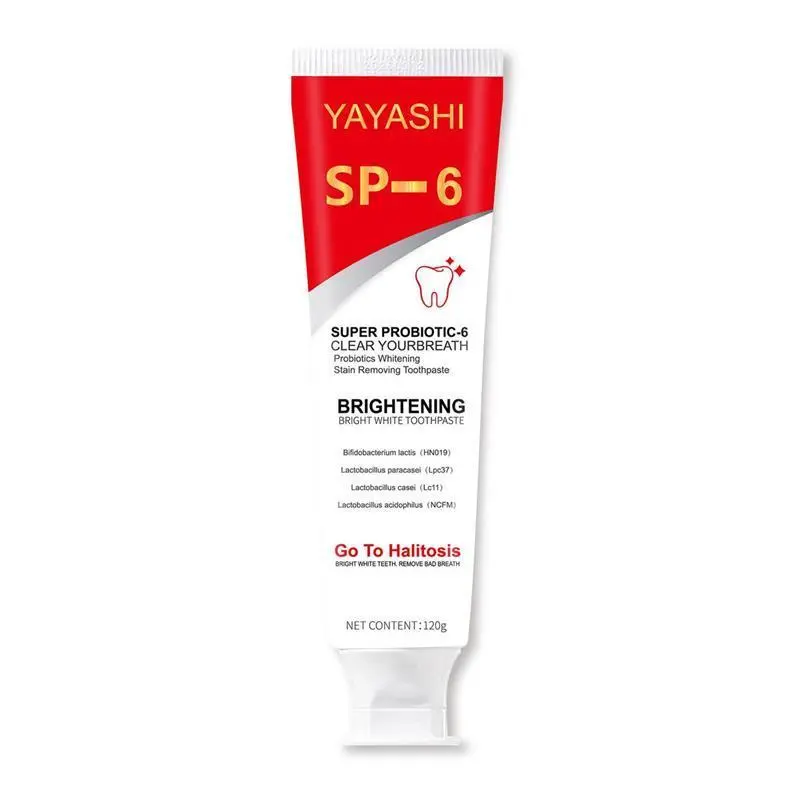 Kem Đánh Răng Probiotic, Sp-6, Làm Trắng Và Loại Bỏ Vết Bẩn, Làm Mới hơi thở, Thích Hợp Để Cải Thiện Mảng Vàng Răng, 120g