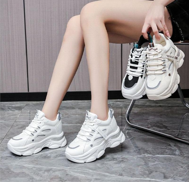 Giày thể thao nữ SIÊU HOT, Giày nữ độn đế 7cm tăng chiều cao, kiểu dáng Ullzang Hàn Quốc siêu xinh MSP: 8505