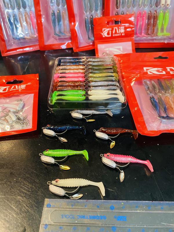 Mồi Mềm Engxi Mini Giành Cho Cần UL - dài 4cm - nặng 5gam Mồi + Lưỡi - Câu Cá Bể Cá Nhỏ Cá Nhát