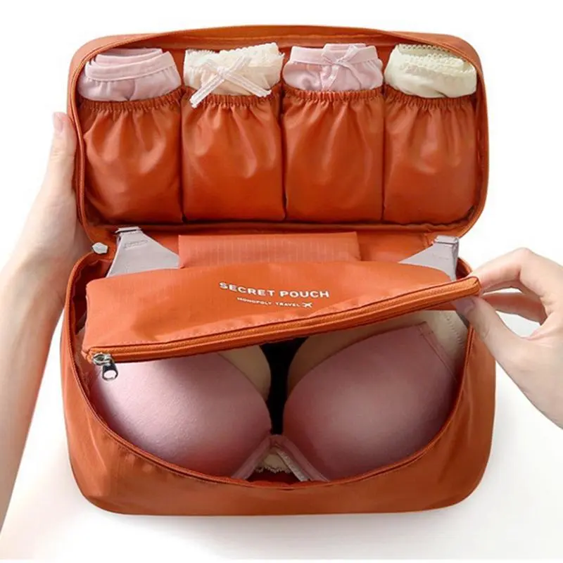 Hot Bra Underwear Socks Storage Bag Oxford Cosmetic Packing Waterproof Cube Makeup Bag Travel Luggage Organizer