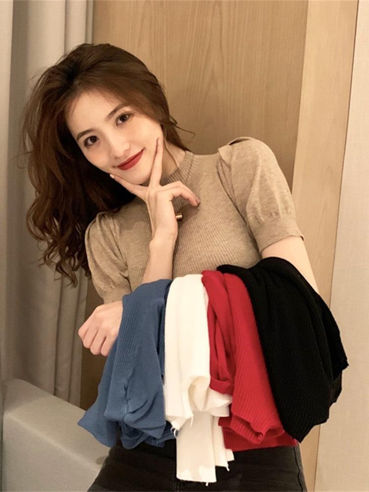 Product Introduction of Áo len tay bồng hot hittt T246 cho nữ - Nhung 16