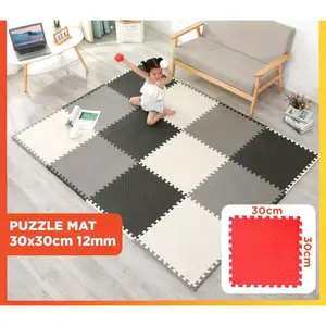Matras Evamat Matras Puzzle Karpet Puzzle Matras Alas Lantai Evamat 30x30cm Lembut Matras Bermain