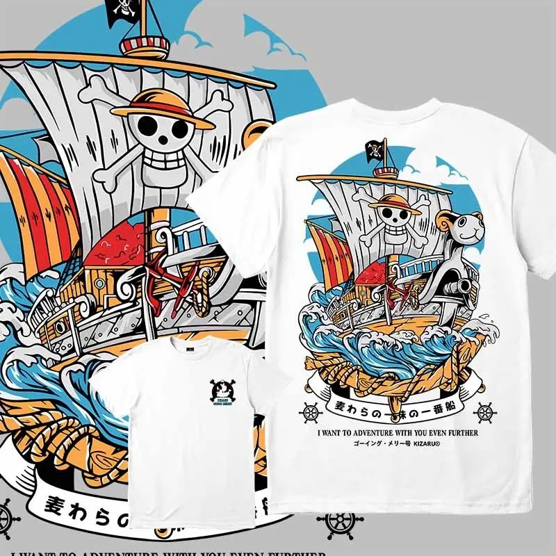 Madface ONE PIECE T-shirt  Novelty Anime Printed baju Casual Graphic Tee Fashion cotton Clothes 7