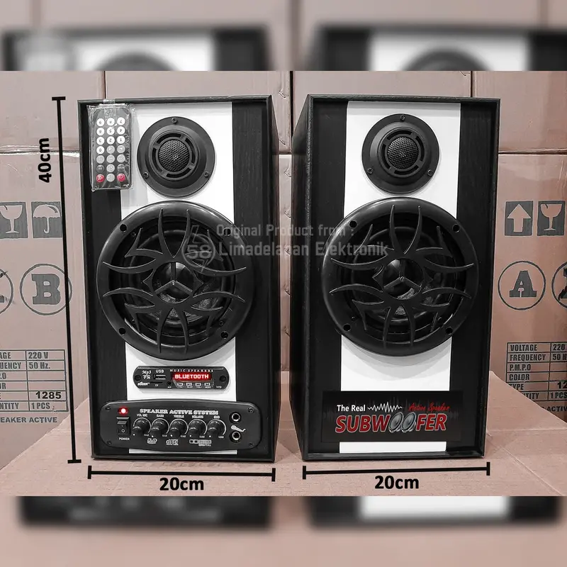 AKATRON 5000 -  5 inchi Speaker aktif subwoofer bluetooth sound dobel karaoke 5inch Bass 3