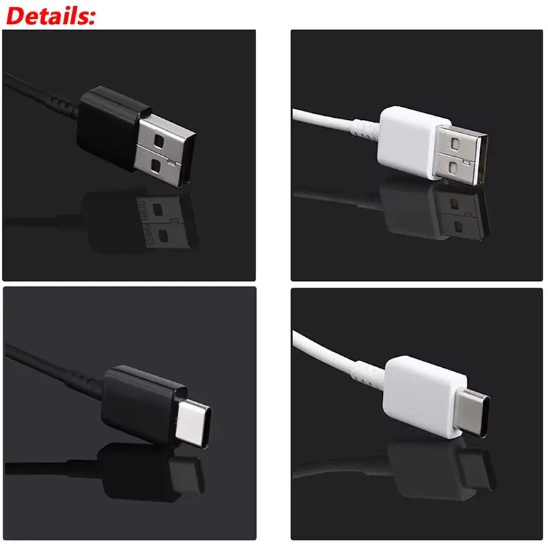 120cm USB 3.1 TYPE-C Fast Charging Data Cable For Samsung Galaxy A52 A31 A41 A51 A71 5G S20 S10 S9 S8 Plus Note 8 9 +