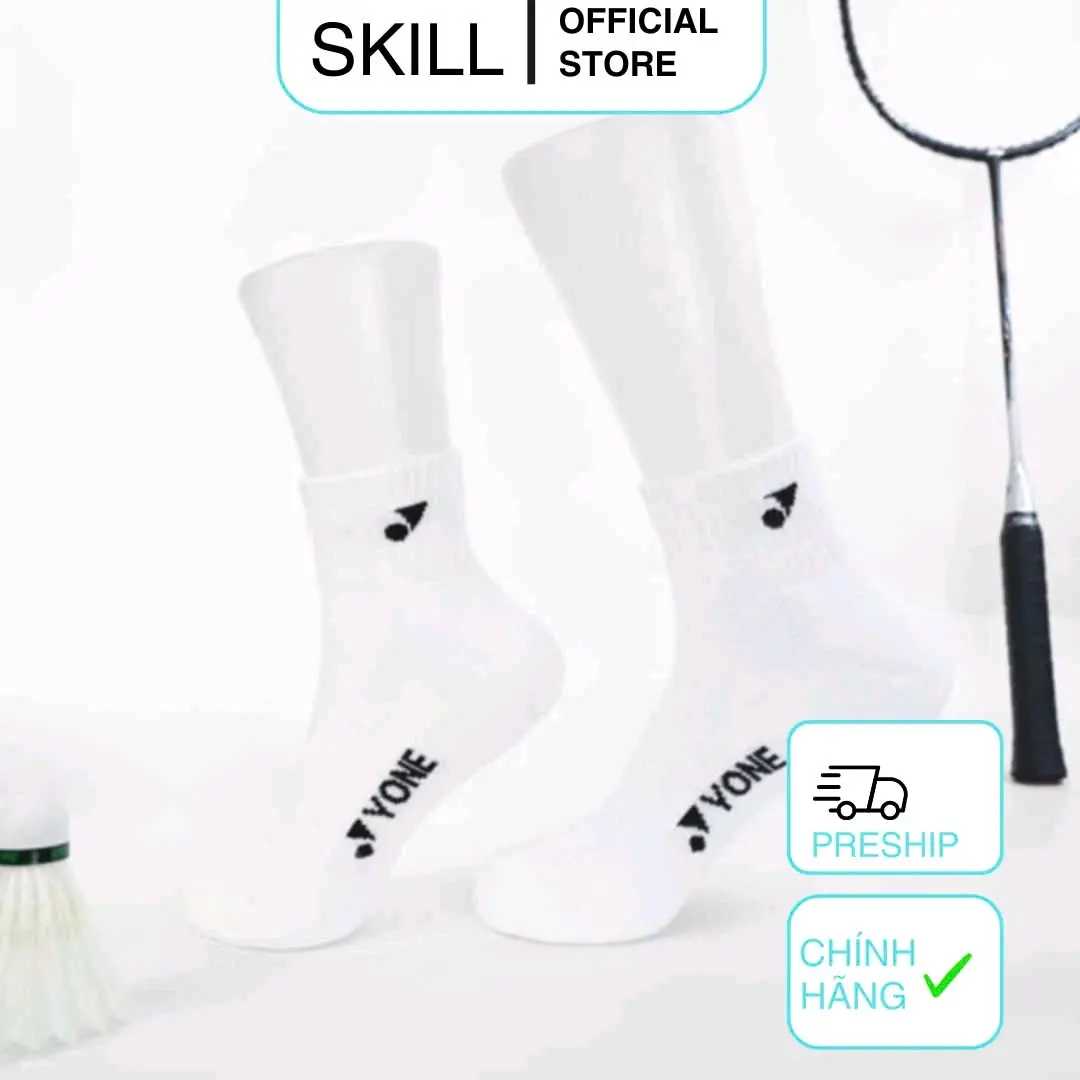 [SKILL][SÉT 5 ĐÔI] Tất Thể Thao YON.E.XX ,Tất Chơi Cầu Lông Chất Liệu Cotton Dày Dặn Có Lớp Nệm Xù  KLM00
