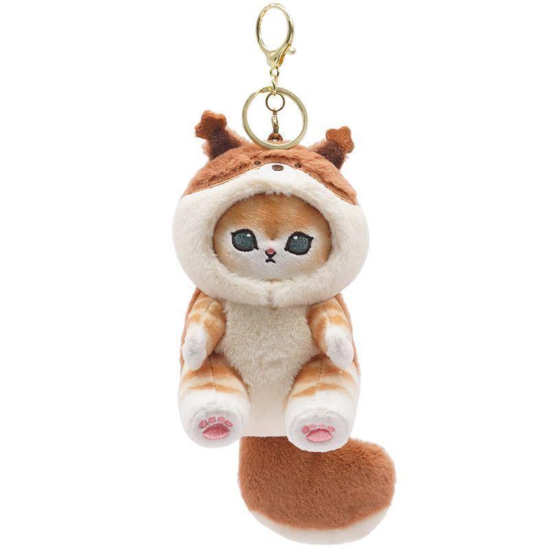mofusand plush Genuine Mofusand Long Tail Animal Series Plush Pendant Doll Cat Fu Shandi Shark Cat Doll mofusand  plush 2