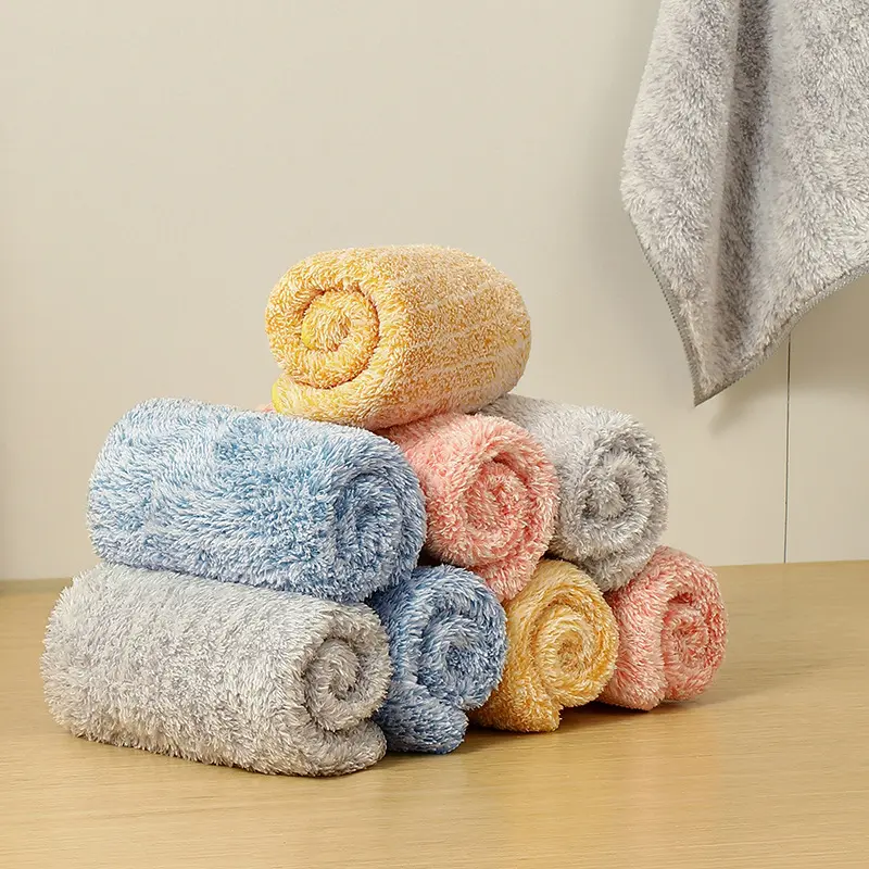 Kain Pinggan Pinggan, Lap Ajaib,  Kain Penggosok Pembersihan dan Dekontaminasi, Sesuai untuk Dapur, Berus Periuk dan Berus Mangkuk kain dawai polyester Tear Resistant Cleaning Cloths kain dawaimangkuk wireless floor kain pencuci Velvet Soft wear-resistant