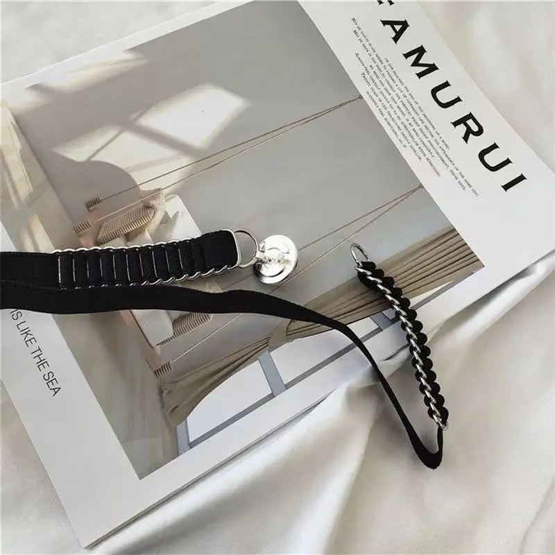 BGS-130 Belt Ikat Pinggang Wanita Sabuk Gesper Mutiara Fashion Casual Dewasa Obi Karet Mewah Kekinian Elegan 7